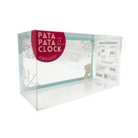 Emballage pliable en carton transparent en acétate transparent personnalisé recyclable et jetable pour réveil électronique grand public