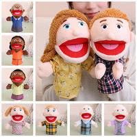Marionnette à main en peluche mignonne pour enfants activité populaire fils fille garçon fille papa maman accessoires pour coucher jouets de rôle pour la famille poupée