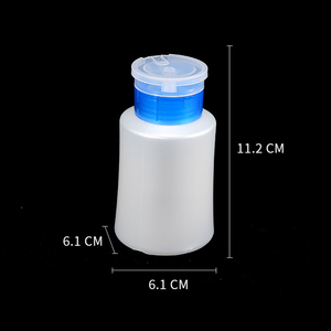 180ml Push Down Pump Dispenser Bottle Empty Makeup Remover <b>Nail</b> Polish Remover Liquid Container - Product Image 2