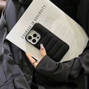 Nouvelle vente en gros pour Iphone couverture <span class=keywords><strong>de</strong></span> téléphone portable matelassé doudoune <span class=keywords><strong>coque</strong></span> <span class=keywords><strong>de</strong></span> téléphone souple - Product Image 4