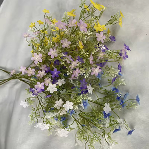 Flores silvestres pequeñas de imitación para decoración de interiores, flores artificiales para sala de estar, muebles de sala de estar, flores de seda - Product Image 1