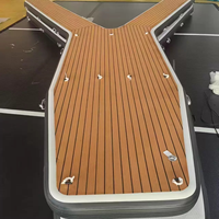 Plateforme flottante gonflable en forme de Y pour l'amarrage de yachts, ponton de marina, ponton en EVA anti-dérapant, plateforme gonflable pour bateaux