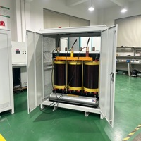 Transformateur d'isolation triphasé à double enroulement en cuivre et aluminium de type sec 100 kVA 0,8 kV/0,38 kV/0,22 kV/0,11 kV 415 V