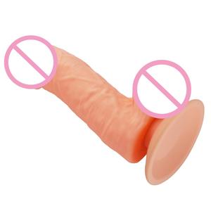 Dildo réaliste en silicone souple Aphrodisia avec boules, tige texturée flexible, ventouse puissante, masseur personnel étanche - Product Image 4