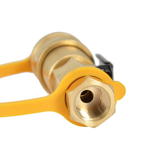Copper Propane Conversion <b>Adapter</b> With Valve 1/4 In Gas Cylinder Connector Set - Product Image 4