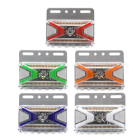 Feux de position latéraux LED dynamiques séquentiels 24V pour camion et remorque, fixation sur support métallique, éclairage de fond de caisse à défilement séquentiel