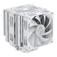 COOLLEO Etian P60TP Blanc V3 Radiateur d'ordinateur 6 caloducs Refroidisseur d'air CPU Refroidissement LGA115X/1200/1700/1851AMD Ryzen Deep Cooling