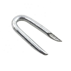 <span class=keywords><strong>Agrafes</strong></span> d'escrime Clous <span class=keywords><strong>de</strong></span> fixation en forme <span class=keywords><strong>de</strong></span> U galvanisés pour treillis métallique et clôtures tissées - Product Image 5