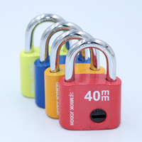 50mm popular heavy duty modern design colorful Plastic spraying special type iron padlock