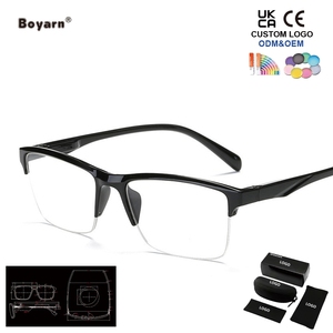 <span class=keywords><strong>Gafas</strong></span> de Lectura de Media Montura Ultraligeras Boyarn +0.25 0.5 0.75 1.25 1.5 2 1.75 2.25 3 3.5, <span class=keywords><strong>Gafas</strong></span> de Resina Cuadradas para <span class=keywords><strong>Presbicia</strong></span> - Product Image 1