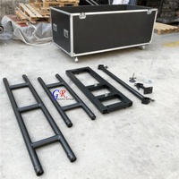 Soporte de soporte de tierra de pila LED de pantalla de proyector de aluminio de resistencia
