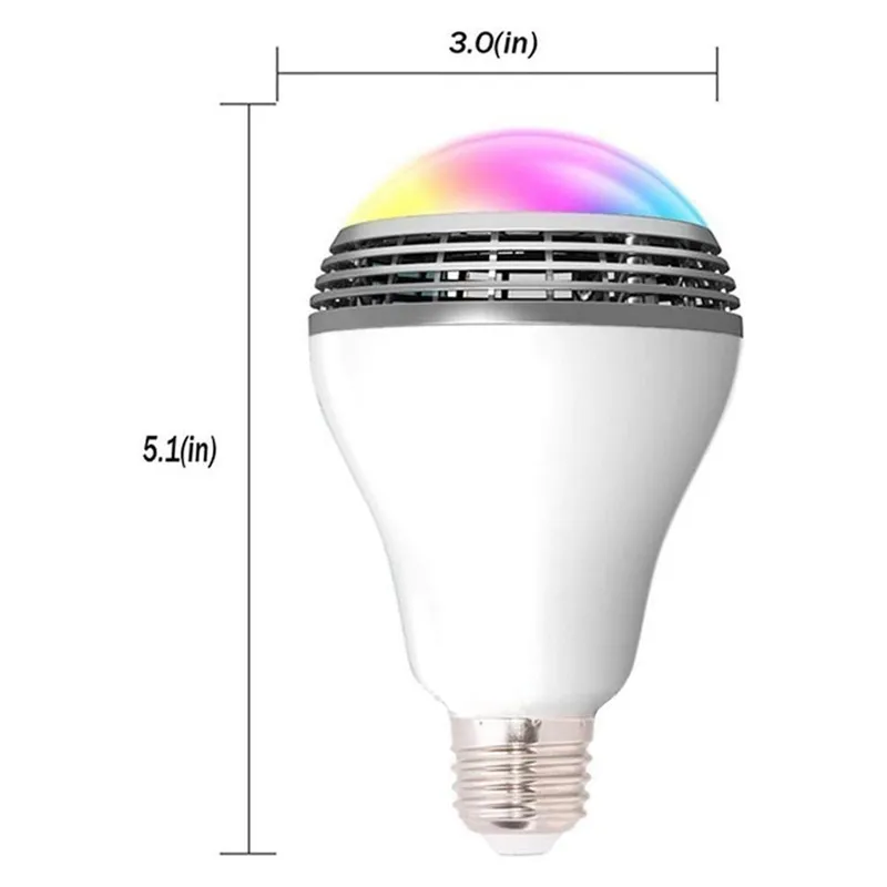 9ワットE27ベースRGB Multicolor Wireless Led Smart Bulb With Blue & 歯Speaker