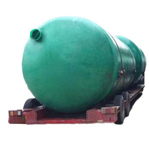 Tanque de almacenamiento duradero FRP GRP Tipo horizontal para almacenamiento de líquidos residuales industriales - Product Image 2