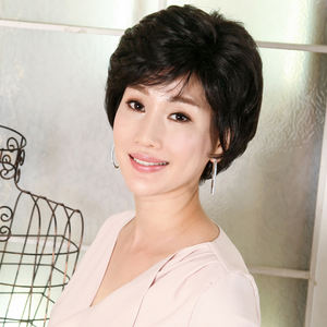 Peluca de Cabello Humano con Línea de Cabello Pre-Depilada, Estilo Bob, Ondulado Corto, Color Negro Natural y Marrón, con Pelo de Bebé, Ligera, Sin Pegamento - Product Image 6