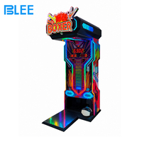 Machine de boxe d'arcade à monnayeur, testeur de force de frappe avec écran numérique LED, échelle de puissance 10000KG pour parc d'attractions