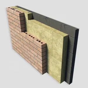 Mineral Wool Insulation Slab High Quality Mineral Basalt Rock Wool Wall Thermal Insulation 100kg/m3 50mm 75mm 100mm U-Rockrol Rock Wool Board Panel Slab