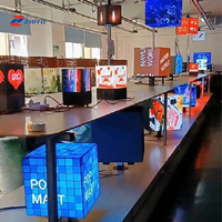Display LED P1.5 a Passo Ridotto 8K, Alta Definizione, Impermeabile, Alta Luminosità, Schermo Video a Colori per Pubblicità, Display LED Cubo per Interni