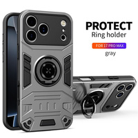 Étui de téléphone Transsion pour Itel S26 Ultra A90 A95 P37 Pro A56 A15 A50 Vision3 Plus avec anneau magnétique et support, coque blindée 2 en 1