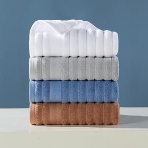 Serviette de Visage en Coton Pur Couleur Unie 33x77cm Absorbante Douce pour Usage Domestique Draps de Serviette Rectangulaires Teints Uni - Product Image 3