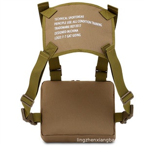 Tactical <b>Crossbody</b> Chest <b>Bag</b> for Outdoor Sports Casual Nylon Vest <b>Waterproof</b> Zipper Closure Camouflage Trendy Running Vest <b>Bag</b> - Product Image 5