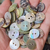 Botones de Concha Agoya Naturales de Japón, Gruesos, con 2 Agujeros, para Camisas, Ropa y Costura, Calidad T1 T2