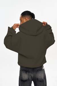 Yingling vente en gros qualité sweat à capuche bouffant impression coton lourd hommes sweat à capuche surdimensionné impression personnalisée luxe pull à capuche - Product Image 2