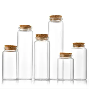 Good Quality 30ML Cork Stopper Glass Bottle Vials Jars With Cork Wishing Bottle For Wedding Favor 30MMx70MM