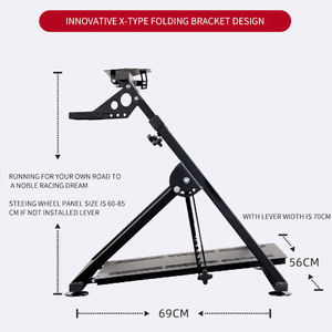 Support de simulateur de jeu de course pliable personnalisé, support de volant de jeu pliable - Product Image 4
