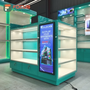 ตู้โชว์ร้านขายบุหรี่ทรงสี่เหลี่ยม ตู้โชว์ไม้กระจกพร้อมไฟ LED สำหรับแสดงสินค้ายาสูบ - Product Image 6