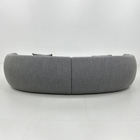 Canapé d'angle moderne en tissu velours sur mesure de l'usine de Foshan pour appartements, villas, hôtels et salons