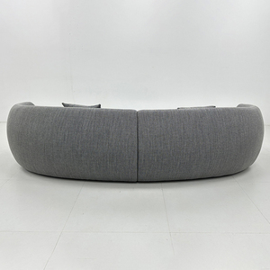 Foshan fabbrica soggiorno divano tavolo e sedie fornitura tessuto bianco divano sezionale personalizzato - Product Image 4