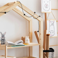 Offre Spéciale Table d'étude en bois pour enfants Montessori avec étagère de rangement Mobilier de chambre au design moderne pour enfants pour l'école et l'hôtel