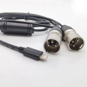 LC-XLR XLR כדי iOS נינג האור 2 XLR שקע מתאם ממשק כבל 3 ליבת כבל חשמלי חוט