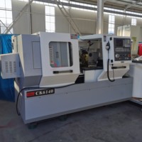 Torno CNC Horizontal Pequeño de Cama Plana con Control GSK, de Servicio Ligero, Automático, 220V, de un Solo Husillo, para Corte de Metal