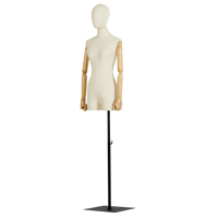 Mannequins en gros, demi-corps féminin, mannequin féminin réglable, mannequin pour créateur de mode féminin