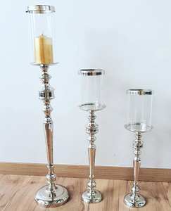 Nouveau Porte-bougie en verre cristallin, décoration de mariage, centre de table, éclairage, décorations de Noël - Product Image 1