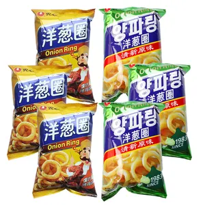 Hàn Quốc chip Nong Shim 40 gam khoai tây chiên giòn kỳ lạ đồ ăn nhẹ giá thấp hành tây Nhẫn Rau khoai tây chiên