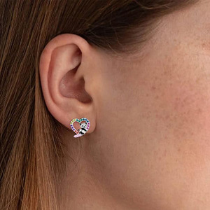 Orecchini a Perno in Resina a Forma di Panda per Donne, Accessori per Orecchie Trendy con Animali Cartoon, Regalo per Uso Quotidiano - Product Image 3
