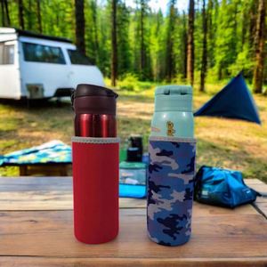 Custom <b>Water</b> <b>Bottle</b> Cover Reusable Insulated Neoprene Drink Sleeve Thermal Cooler Stubby Beer Wine <b>Holder</b> - Product Image 2