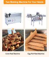 Machine à gaufres industrielles croustillantes / Ligne de production de cornets à gaufres / Machine à fabriquer des biscuits gaufrettes