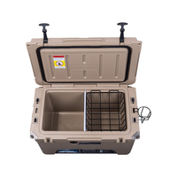 45QT vente en gros, glacière en plastique dur pour barbecue en plein air, glacière de qualité alimentaire, poitrine de glace, boîte de glacière pour les pesticides