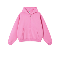 Sudaderas Unisex con Hombros Caídos, Estilo Urbano, Tops Casuales, OEM, Logotipo Personalizado, Estampado, Forro Polar, Sudadera con Cremallera, Lisa, Gruesa, Oversize