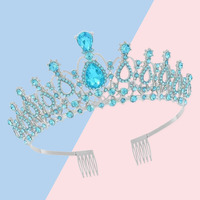 Vente chaude : Diadème de mariée princesse, peigne, accessoire de cheveux de mariage en alliage à strass stéréo, plaqué or, pour fiançailles