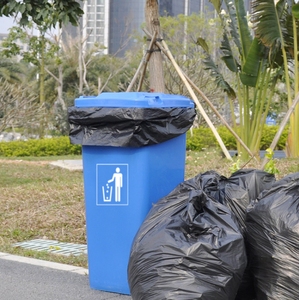 PE Black Heavy Duty Biodegradable Garbage <b>Bags</b> 55 Gallon Trash <b>Bags</b> - Product Image 2