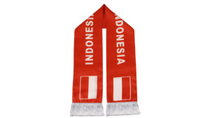 Bufanda con la Bandera de <span class=keywords><strong>INDONESIA</strong></span>, Productos Personalizados al por Mayor para Animar en Partidos de Fútbol, Bufanda con Borlas de la Bandera Nacional para Fanáticos - Product Image 3
