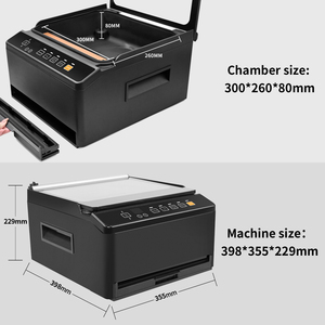 Machine de mise sous vide à chambre <span class=keywords><strong>2</strong></span>-en-1 98 kPa pour aliments riches en liquide, cuisson sous vide, appareil de mise sous vide à chambre de comptoir pour usage domestique - Product Image 6