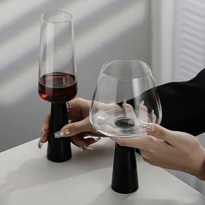 <span class=keywords><strong>Copa</strong></span> de Cristal Negra Creativa con Diseño de Antorcha, <span class=keywords><strong>Copa</strong></span> de <span class=keywords><strong>Vino</strong></span> <span class=keywords><strong>Tinto</strong></span> de Tallo Alto, <span class=keywords><strong>para</strong></span> Champán, Bebidas Frías y Jugos, Venta al por Mayor en Stock, Capacidad de 201-300ml - Product Image 3