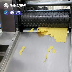 Máquina de fabricación de chips de tortilla laminada SunPring para hacer chips de tortilla máquina de producción de chips de maíz