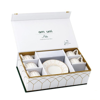 Boîtes d'emballage cadeaux personnalisées en carton pour vaisselle en céramique, assiettes, tasses à thé et soucoupes