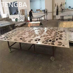 Systèmes de murs de façades de revêtements extérieurs Panneaux sculptés découpés au laser en aluminium ignifuge imperméable au design moderne - Product Image 1